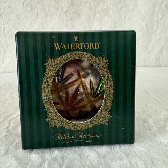 Waterford Holiday Heirlooms Lismore Heart Ornament 1999 Limited Series - Picture 3 of 5